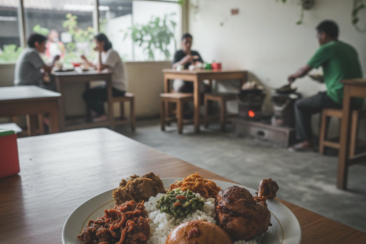 gudeg Yogyakarta Indonesian rice plate